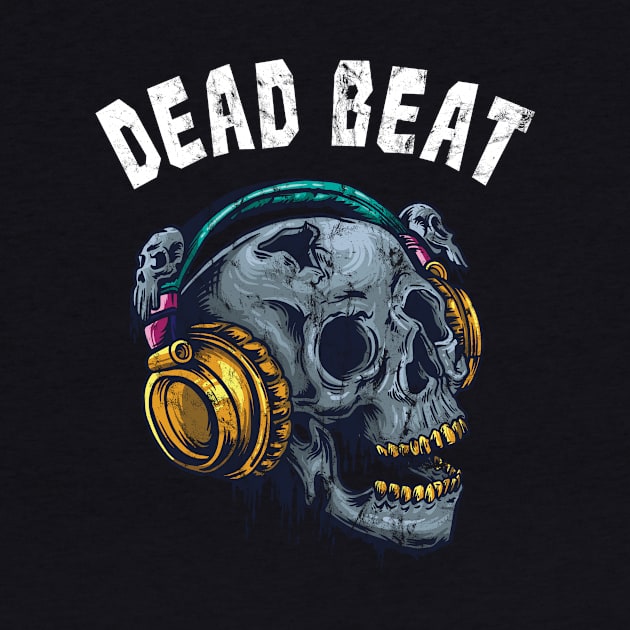 Dead Beat Skull DJ Disc Jockey Music by Anassein.os